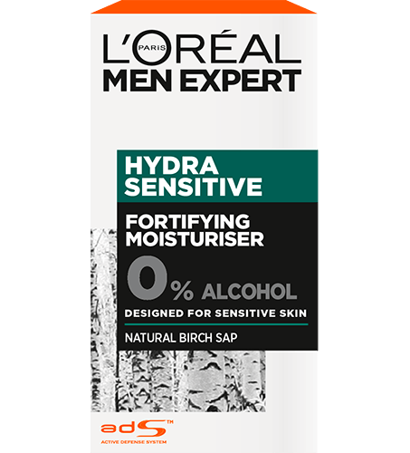 Pánský zpevňující hydratační krém Fortifying Hydra Sensitive Packshot Front Box